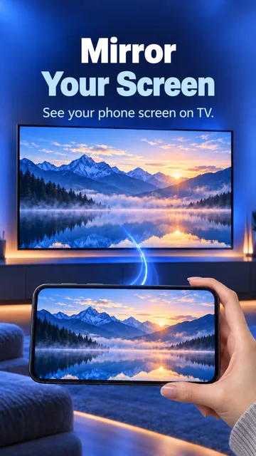 Mirror your phone screen on the TV