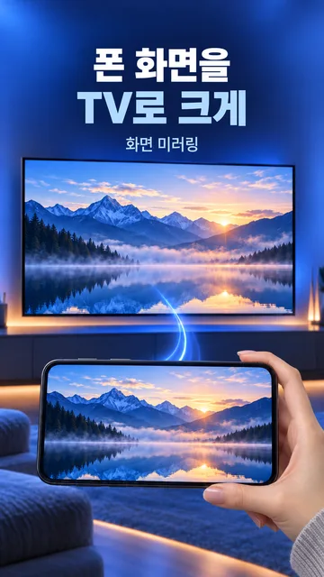 폰 화면을 TV로 크게